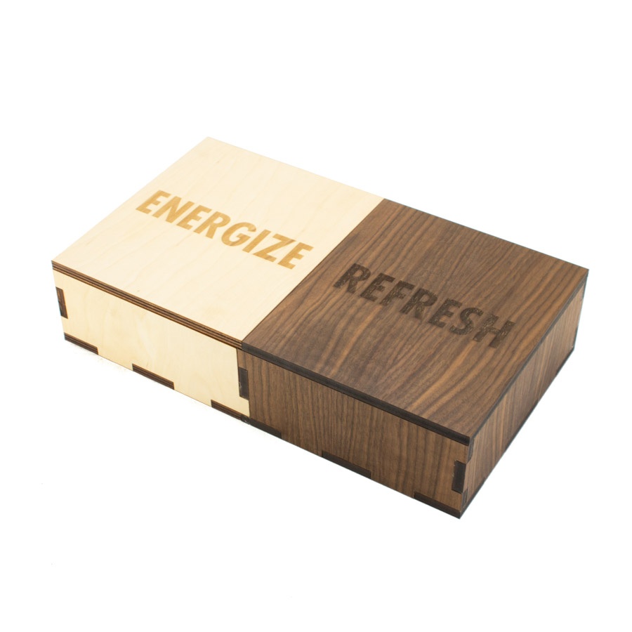 Redbull Organics Box Custom Wood Box